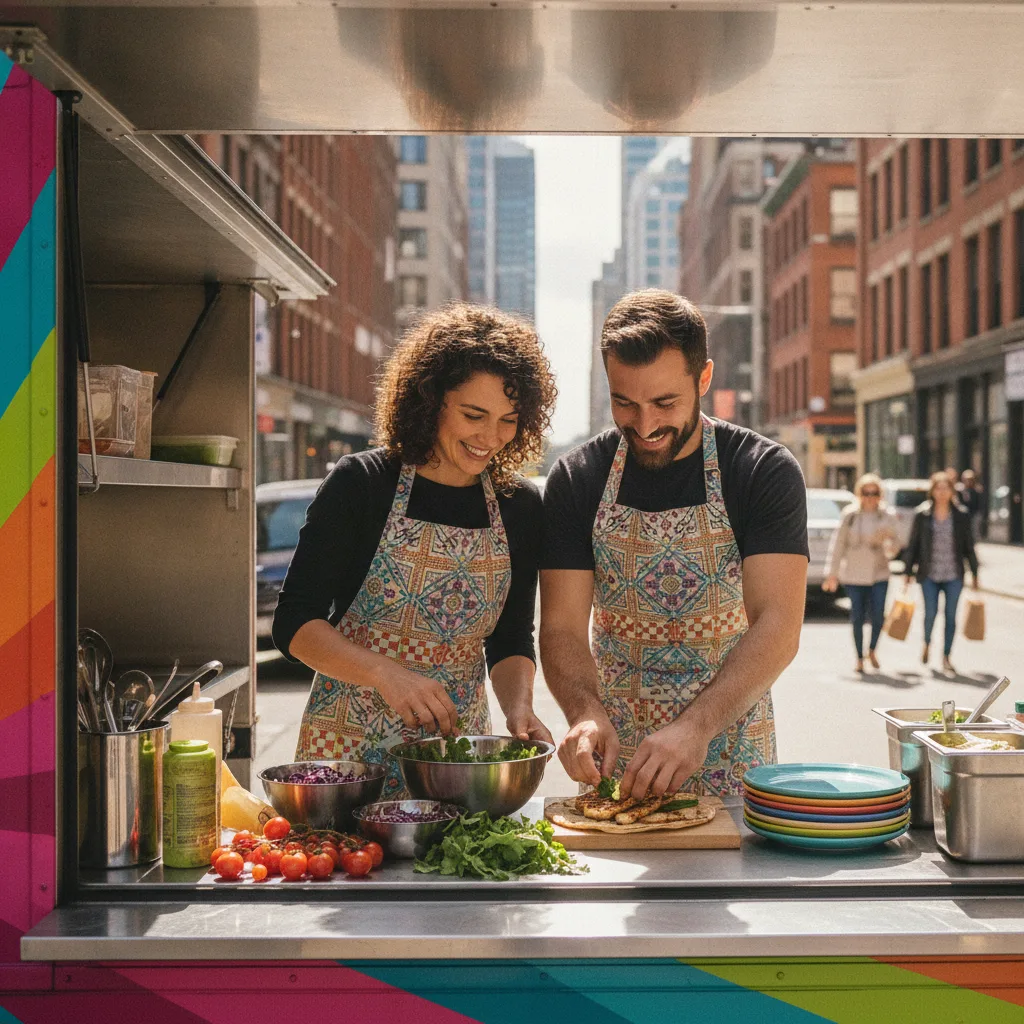 Food truck en couple | statuts, démarches et organisation - food truck couple