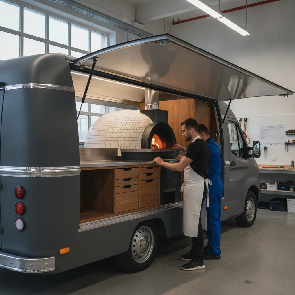 Food truck pizza four à bois, dimensions et poids 2026 - food truck pizza four bois dimensions