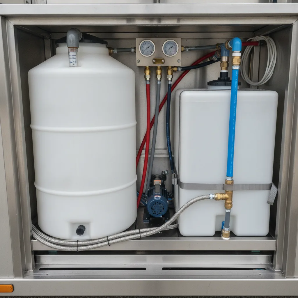 gestion eau eaux usées food truck