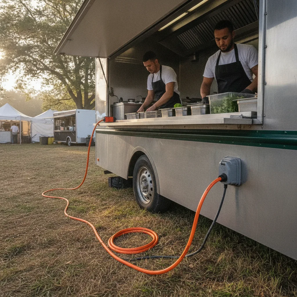 installation électrique food truck normes