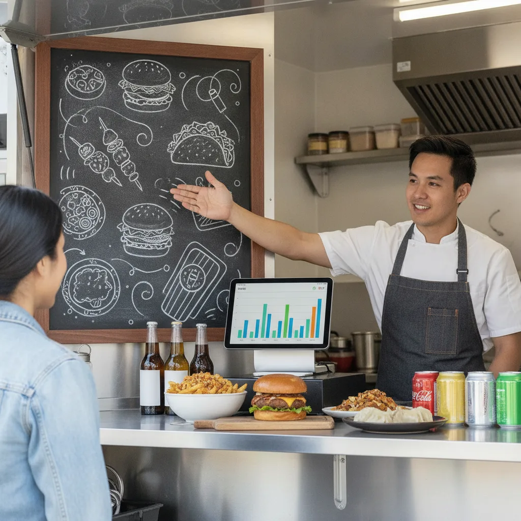 menu carte food truck pricing